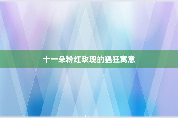 十一朵粉红玫瑰的猖狂寓意